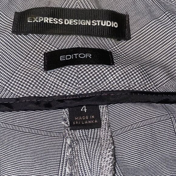 ✨ Express Editor houndstooth plaid barely boot low rise pants✨ - Picture 9 of 10